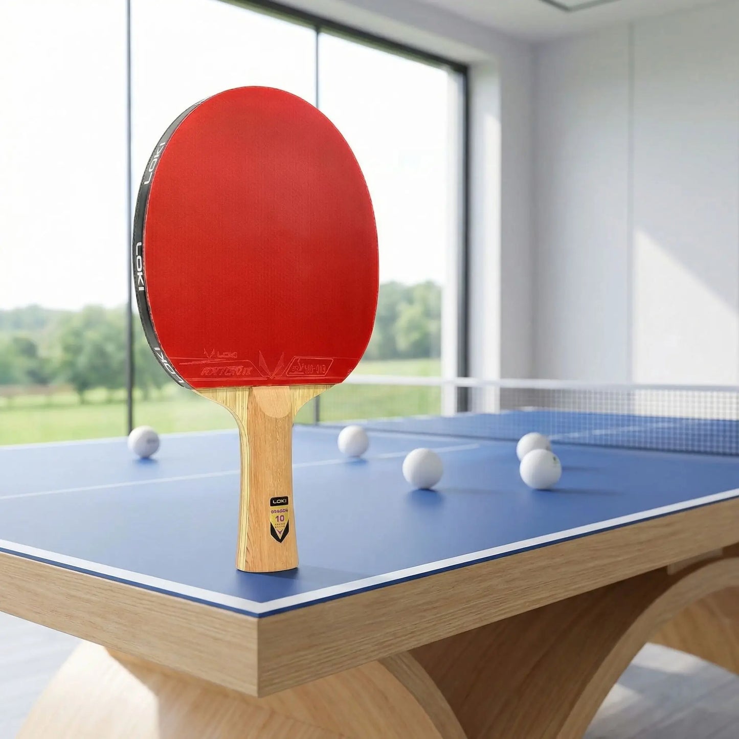 Raquette ping pong manche FL large