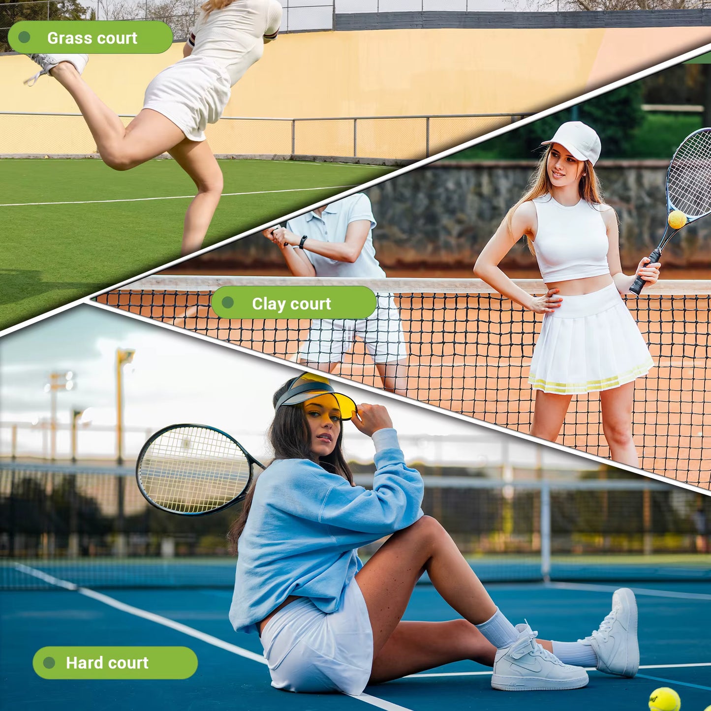 Balles de tennis multisurfaces