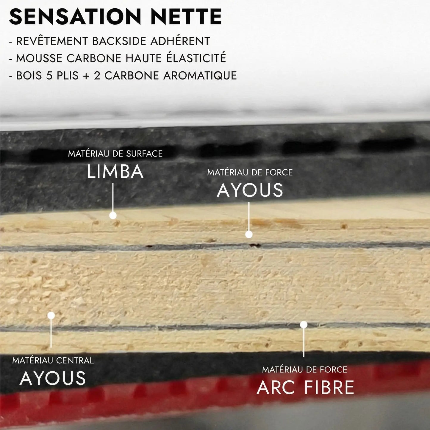 Couches raquette ping pong 10 etoiles