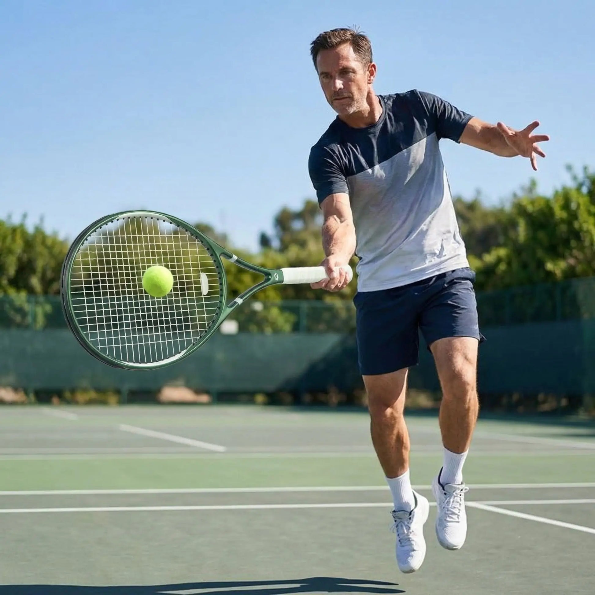 Homme raquette tennis