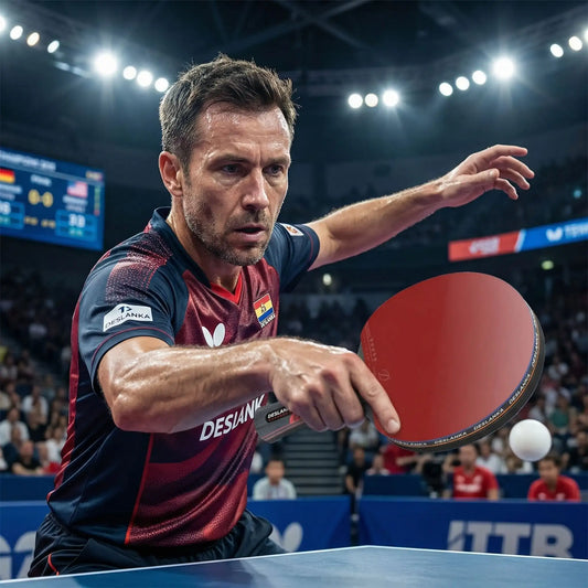 Joueur professionnel raquette de ping pong