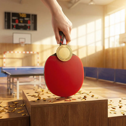 Médaille or raquette de ping pong