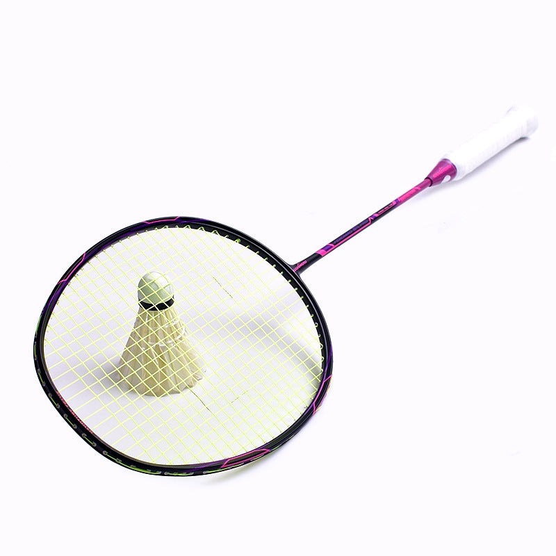 Raquette badminton rose vert