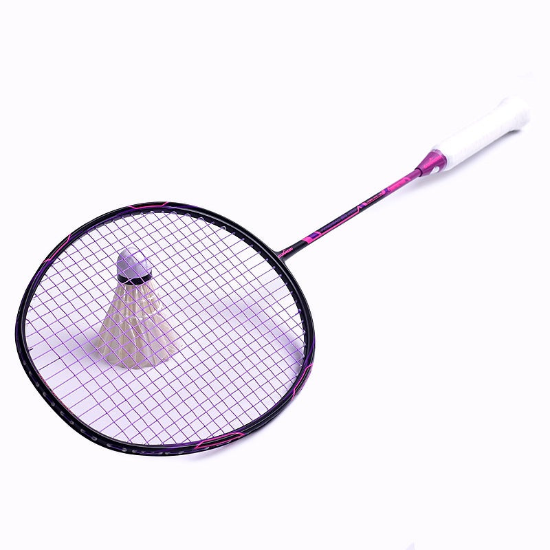 Raquette badminton rose violet