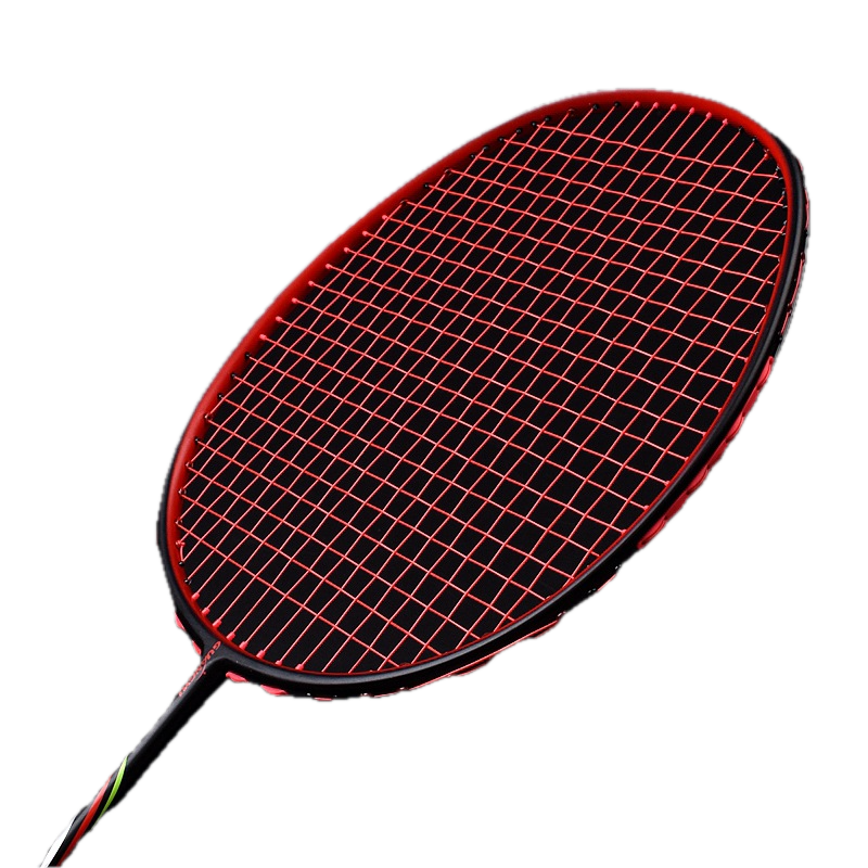 Raquette de badminton rouge