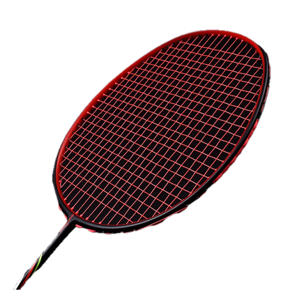 Raquette de badminton rouge