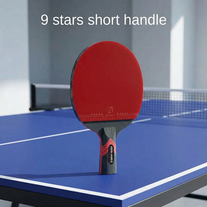 Raquette de ping pong 9 étoiles manche court