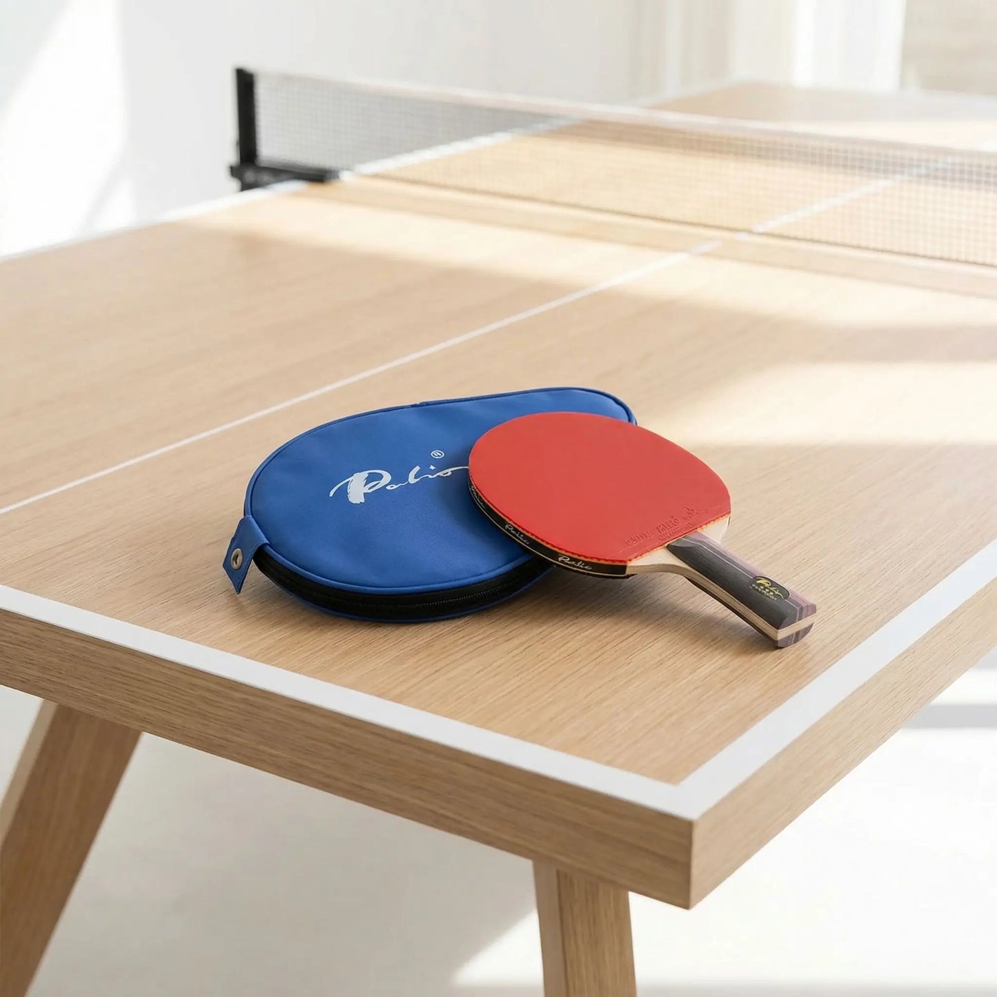 Raquette de ping pong manche court