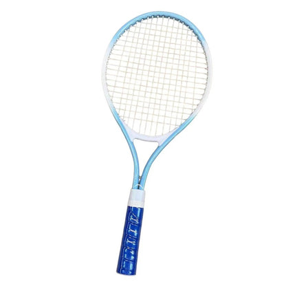 Raquette de tennis bleue
