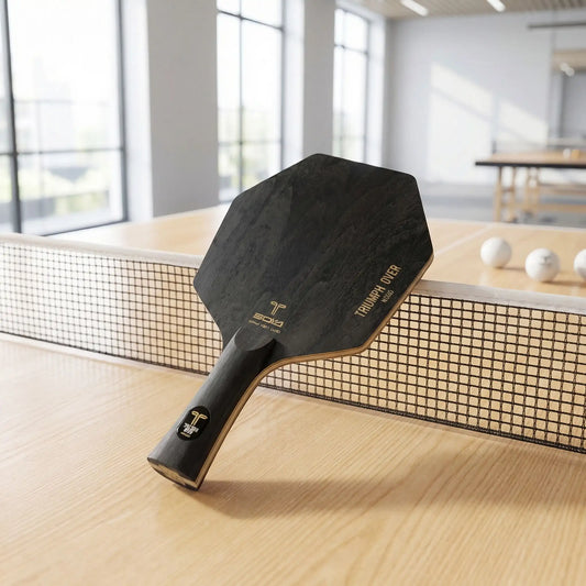 Raquette ping pong hexagonale noire