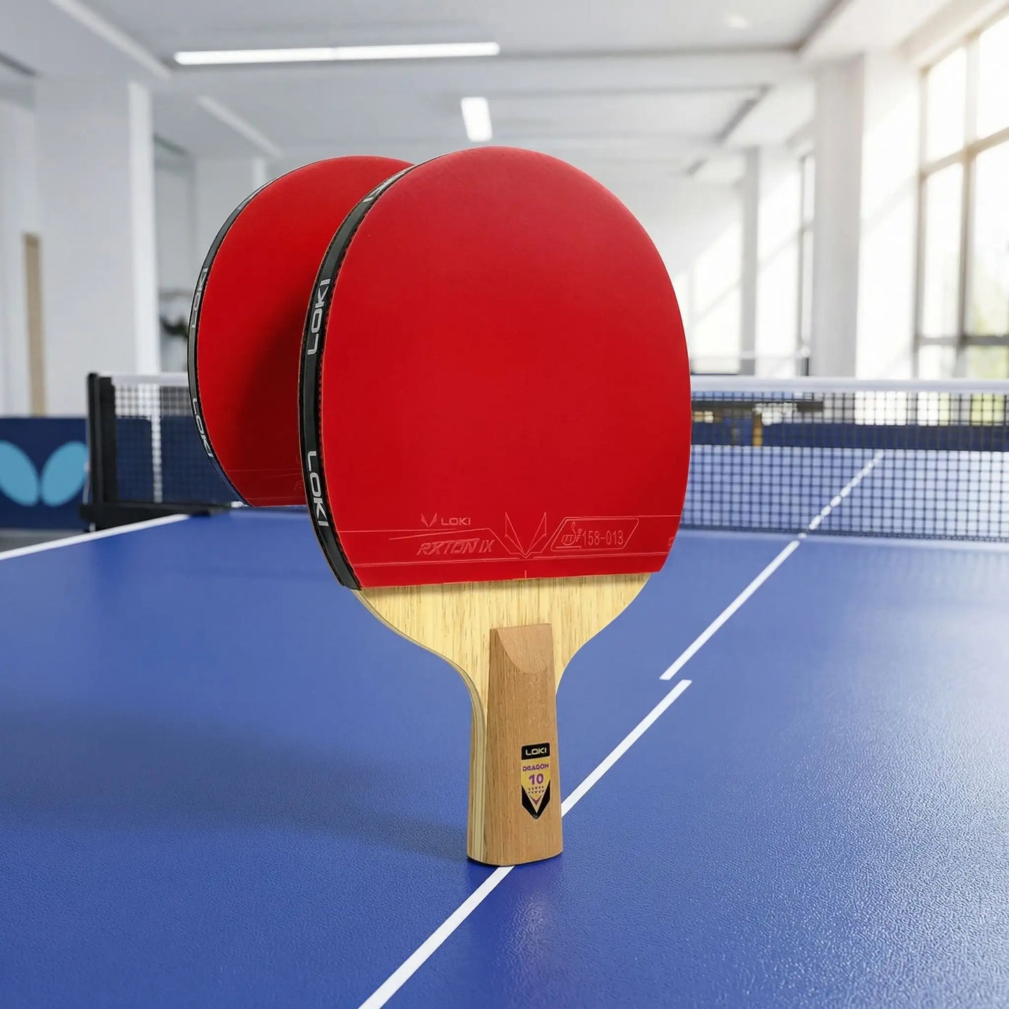 Raquette ping pong manche CS court