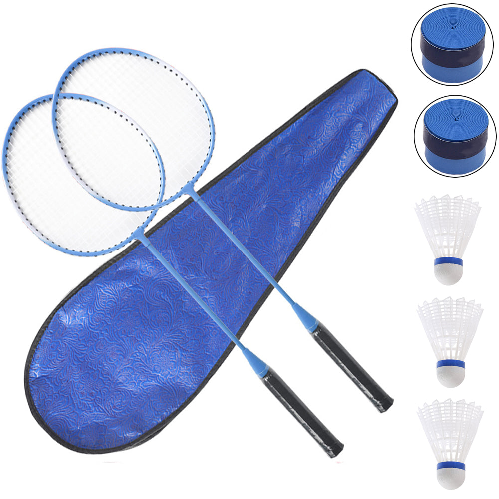 Raquettes badminton bleues x 2