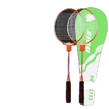 Raquettes badminton lumineuses oranges