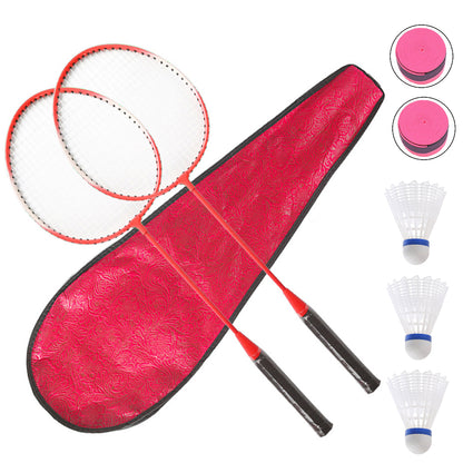 raquettes badminton rouges x 2