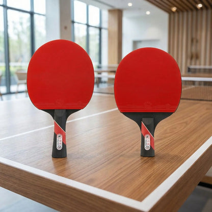 Raquettes de ping pong manche court et long