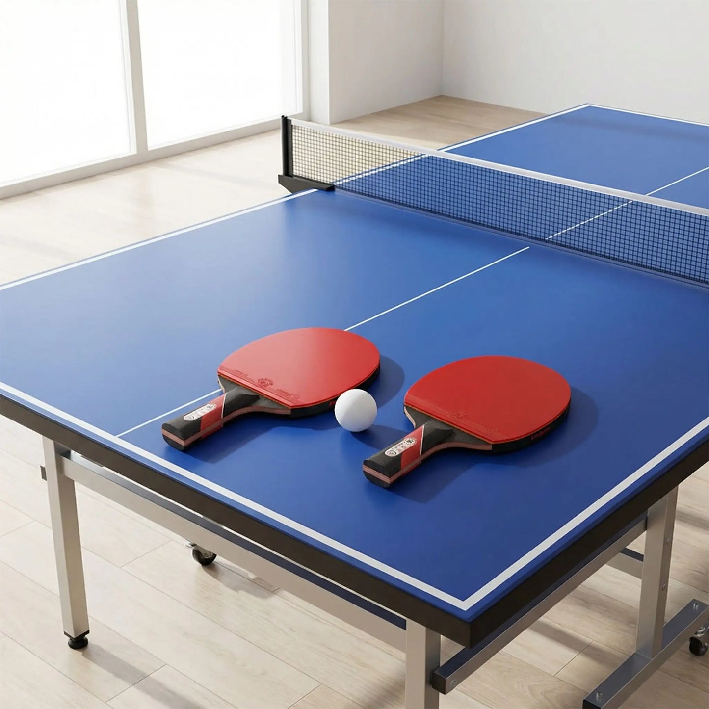 Raquettes de ping pong manche court x 2