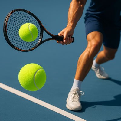Balle de tennis rebond parfait