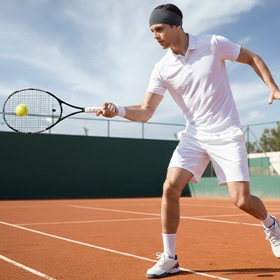Bandeau tennis gris