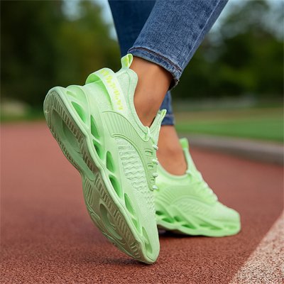 Chaussure de tennis verte