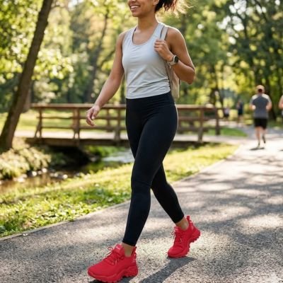 Chaussure tennis femme semelle adhérente rouge