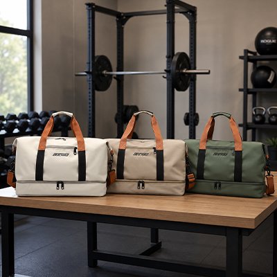Choix de couleurs sac de sports femme dans un gym