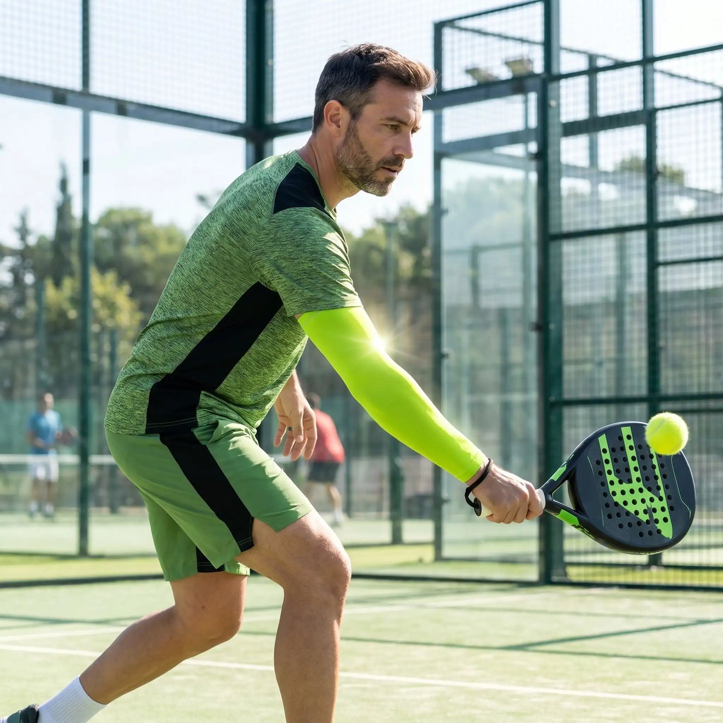 Manchon de compression bras vert