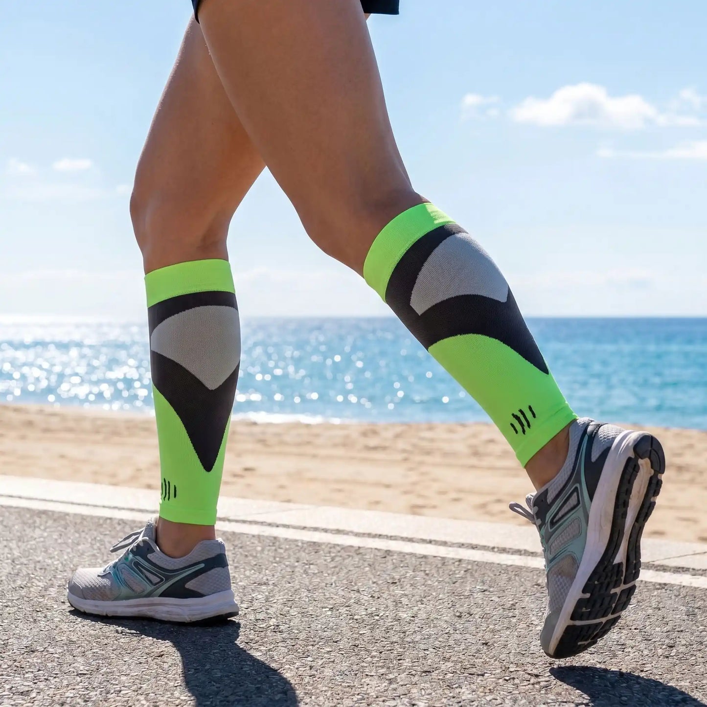 Manchons de compression verts
