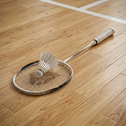 Raquette badminton blanche