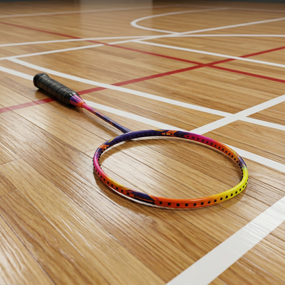 Raquette badminton orange