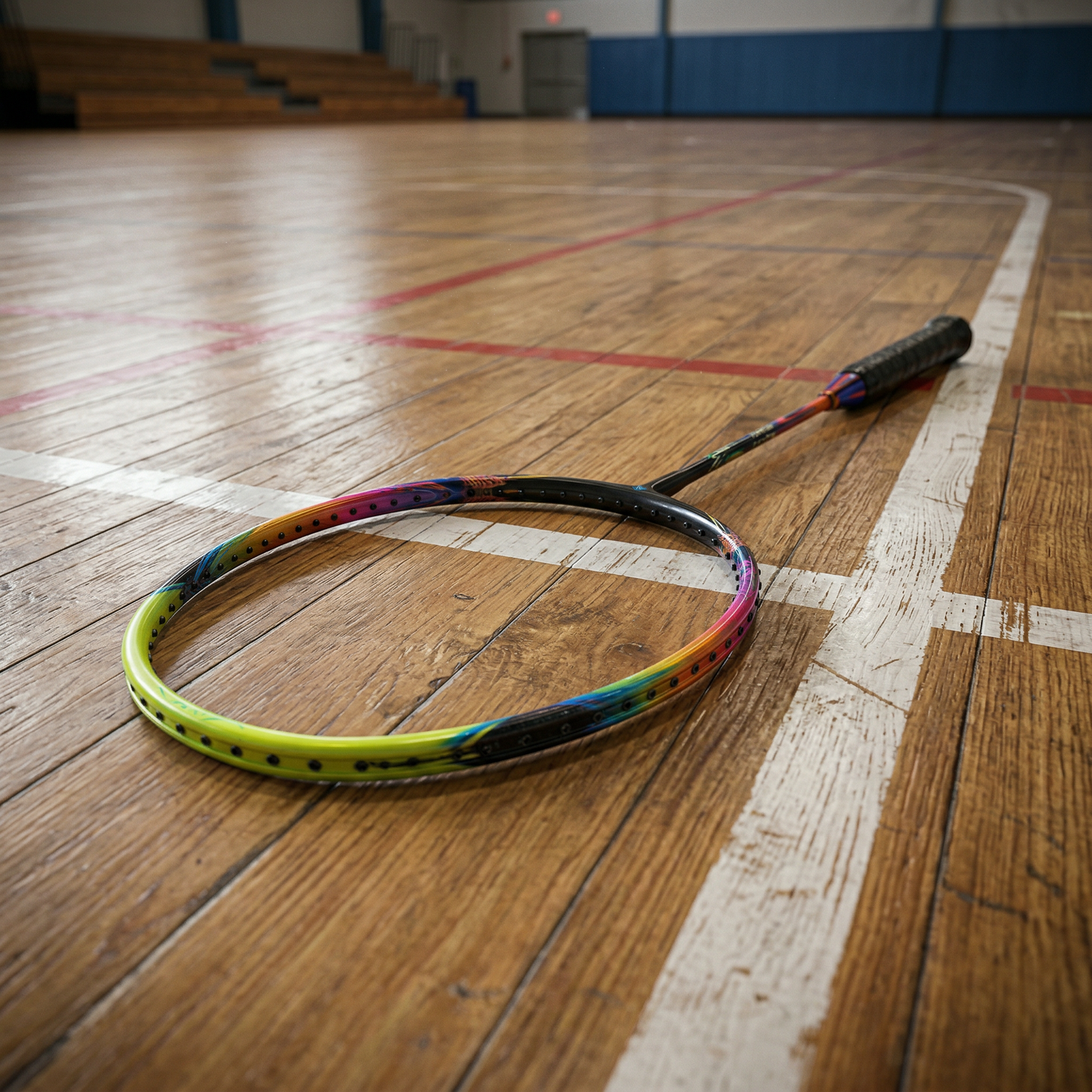Raquette badminton verte
