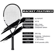 raquette de tennis noire