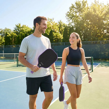 Raquette pickleball mauve