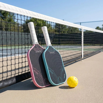 Raquette pickleball rose bleu
