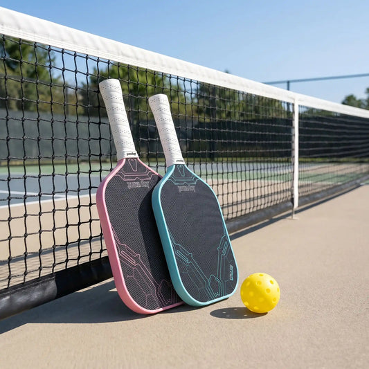 Raquette pickleball rose bleu
