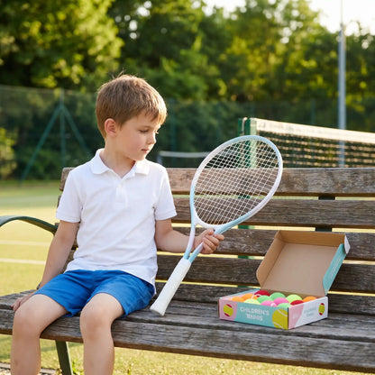 Raquette tennis enfant 52 cm bleue pâle