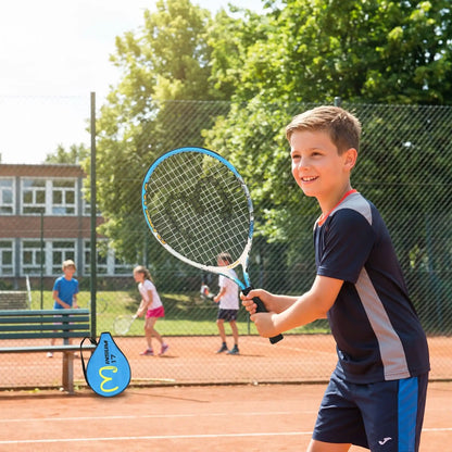 Raquette tennis enfant bleue