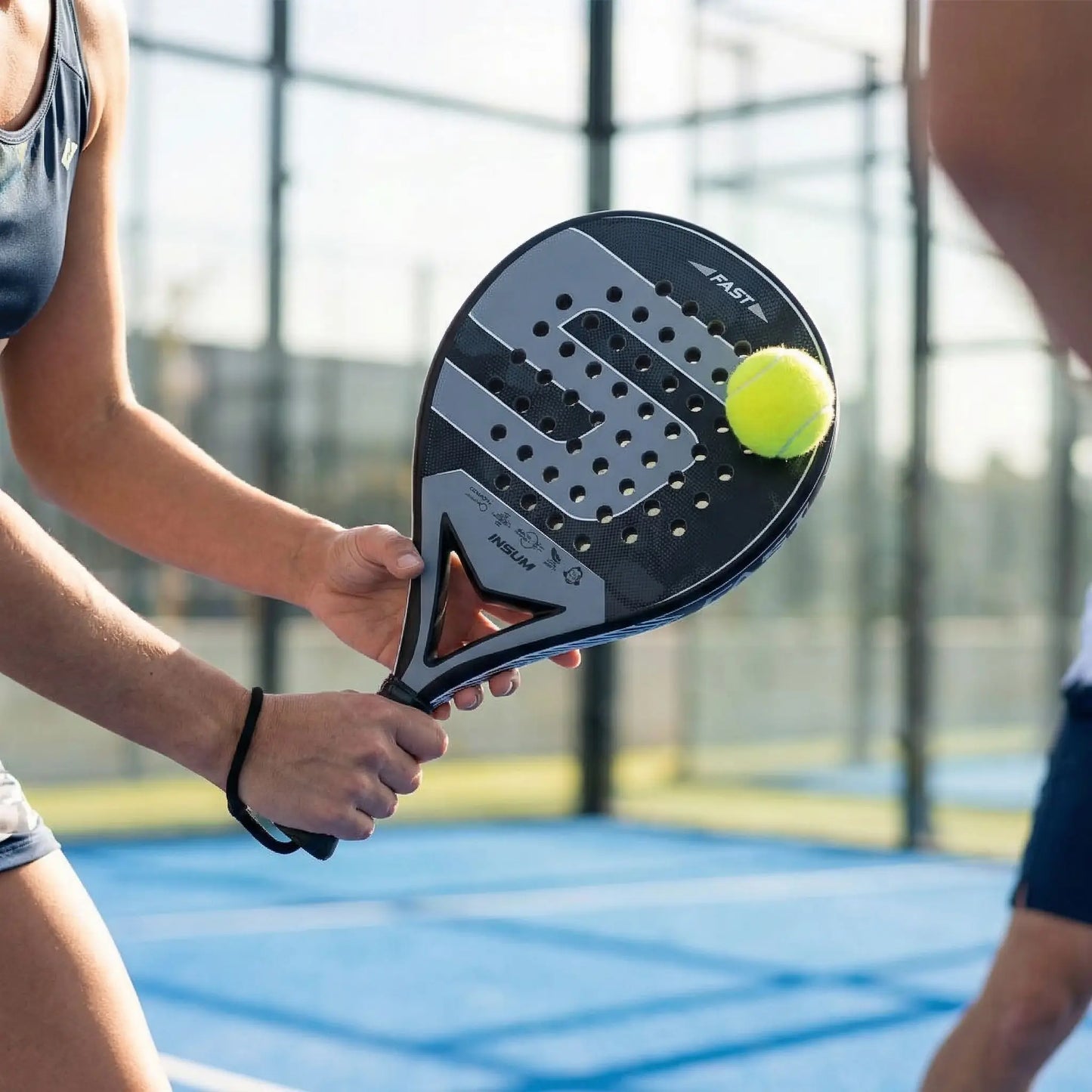 Raquettes padel noires power