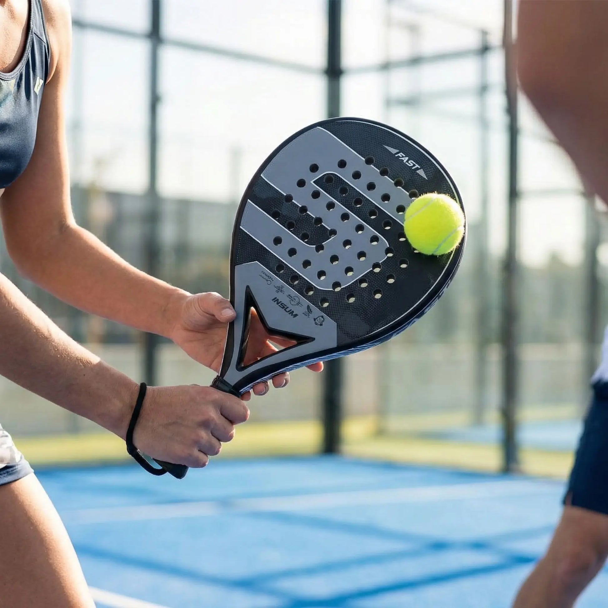 Raquettes padel noires power