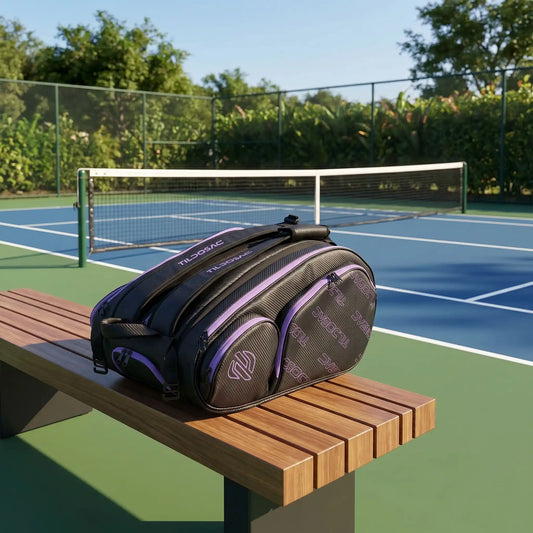 Sac de padel noir mauve