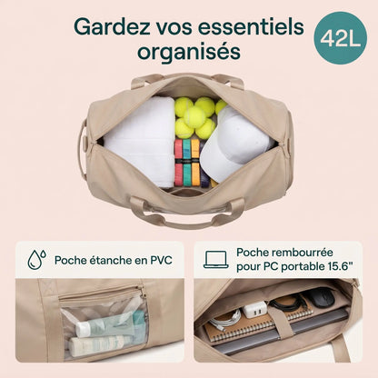Sac de tennis rangement interne