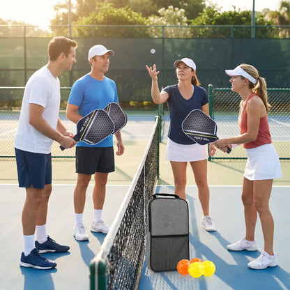 Tirage au sort avec pickleball raquettes
